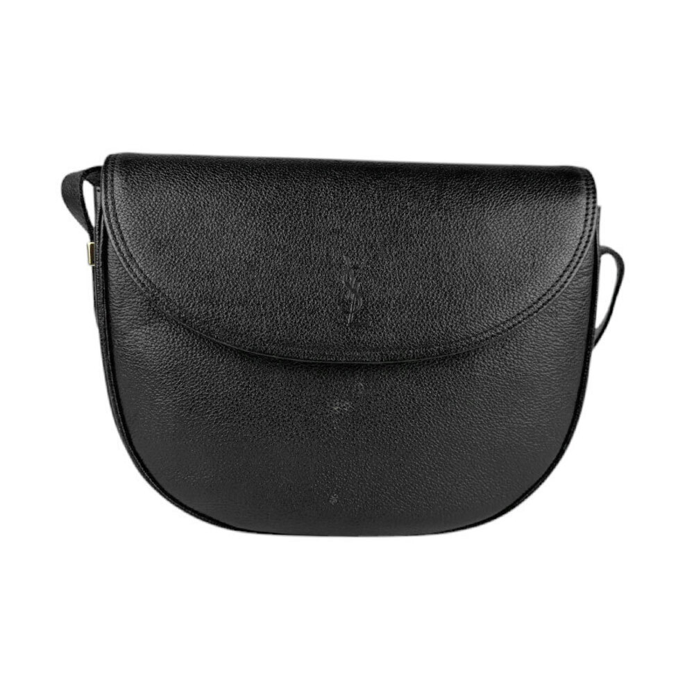 Saint Laurent Y Ligne Leather Crossbody Bag Black